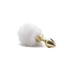 Shots Ouch! Beginner Bunny Tail Buttplug Gold