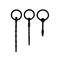 Urethral Sounding Plug Set - Black