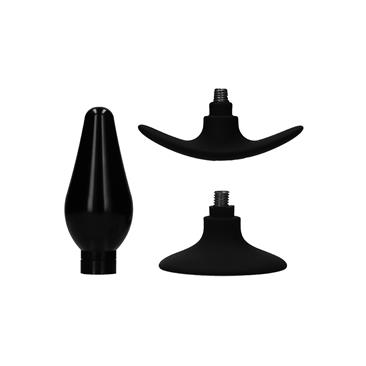 Interchangeable Butt Plug Set - Pointed Large - Bl