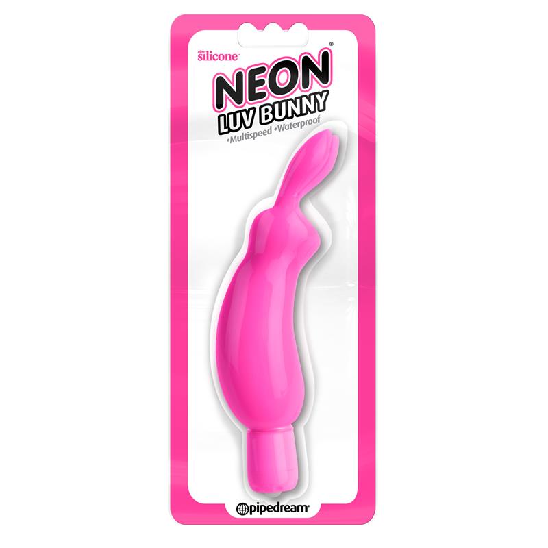Neon Mini Vibrador Luv Bunny Rosa