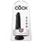 King Cock   6" Cock with Balls-Black