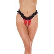 Open Briefs Black and Red One Size