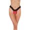 Rimba Amorable Open Briefs Black and Red One Size