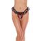 Rimba Amorable Open G-String Red and Black One Size