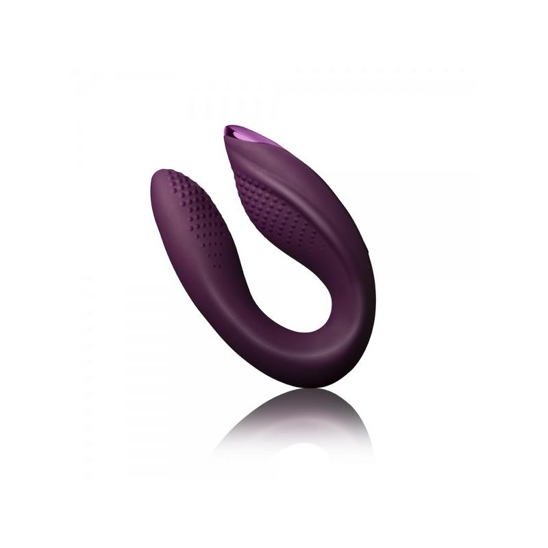 Vibrador para Parejas Rock-Chick Diva Púrpura
