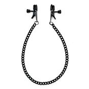 Adjustable nipple clamps with black chain