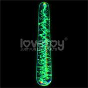 Glow in the Dark Glass Dildo Twilight Gleam Slim