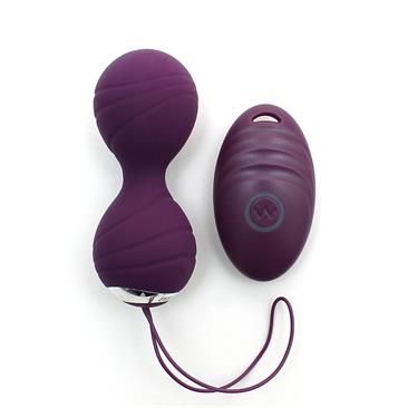 Vibrating Kegel Balls Remote Control Cannes Purple