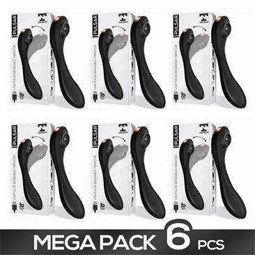 Pack 5+1 Pulsar USB Pulse Bendable Vibrator Silic