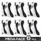 Pack 5+1 Pulsar USB Pulse Bendable Vibrator Silic