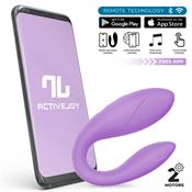 Juguete para Parejas con APP Flexible Silicona Lavanda