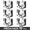 Pack 5+1 Ansel Plug Anal Vibracion y Anillo