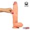 Sliding Skin Dual Layer Dildo 12" Flesh