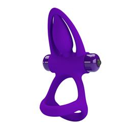 Vibrating Cock Ring Silicone Clave 80