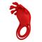 Ruben Vibrating Penis Ring USB Silicone Red Cl80