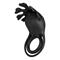 Ruben Vibrating Penis Ring USB Silicone Black Cl80