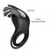 Ruben Vibrating Penis Ring USB Silicone Black Cl80