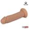 Dual Layer Silicone Dildo 8.5" Flesh