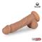 Dildo Dual Layer Silicone 8" Flesh