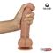 Dildo Dual Layer Silicone 8" Flesh