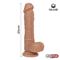 Dildo Dual Layer Silicone 8" Flesh