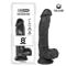 Dildo Dual Layer Silicone 8" Black