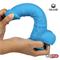 Dildo Dual Layer Silicone 8" Blue