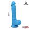 Dildo Dual Layer Silicone 8" Blue