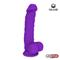 Dildo Dual Layer Silicone 8" Purple