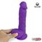 Dildo Dual Layer Silicone 8" Purple