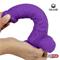 Dildo Dual Layer Silicone 8" Purple