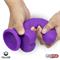 Dildo Dual Layer Silicone 8" Purple