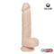 Dildo Dual Layer Silicone 8.25" White