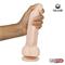 Dildo Dual Layer Silicone 8.25" White