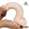 Dildo Dual Layer Silicone 8.25" White