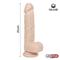 Dildo Dual Layer Silicone 8.25" White