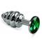 Silver Spiral Plug-Green