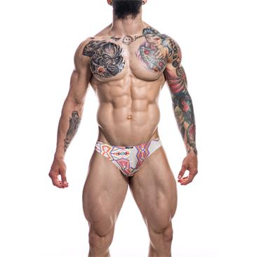 C4M Low Rise Bikini Brief-Aztec-S