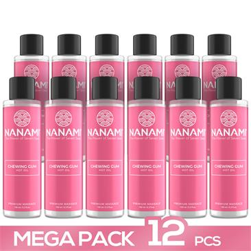 Pack 12 Nanami Chewing Gum Hot Oil Massage 100 ml0