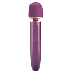 Vibrating Wand USB Rechargeable Purple Clave 17