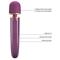 Vibrating Wand USB Rechargeable Purple Clave 17