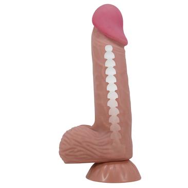 Sliding skin realistic dildo brown 20.6 cm CL30