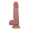 Sliding skin realistic dildo brown 20.6 cm CL30