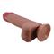 Sliding skin realistic dildo brown 20.6 cm CL30