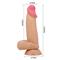 Sliding skin realistic dildo flesh 19.4 cm CL30