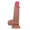 Sliding skin realistic dildo brown 19.4 cm CL30