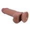 Sliding skin realistic dildo brown 19.4 cm CL30