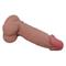 Sliding skin realistic dildo brown 19.4 cm CL30