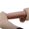 Sliding skin realistic dildo brown 19.4 cm CL30