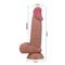 Sliding skin realistic dildo brown 19.4 cm CL30